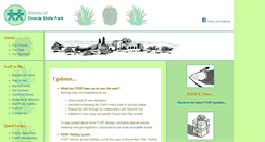 Desktop Screenshot of friendsoraclestatepark.org